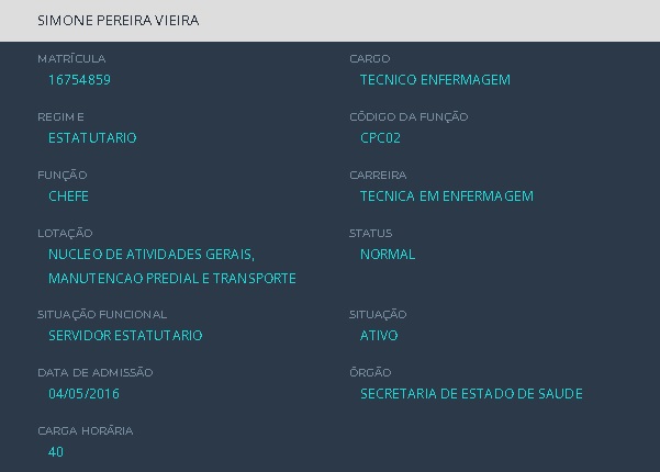 Veja aqui a remuneração dos servidores do Governo, detalhada por órgão e nome do servidor. Fonte: SIGRH (SEEC) / SIAPE (PCDF/CBMDF/PMDF) / CEB / CAESB / TERRACAP / CEASA / BRB.