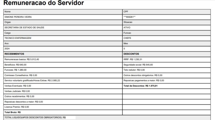 Técnica de Enfermagem Aposentada por Invalidez do HFA Está Exercendo Função Pública Ativa na SES-DF